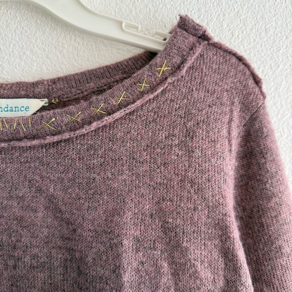 Sundance Purple Wool Blend Bell Sleeve Sweater Size Large Womens Boho Lagenlook - Picture 4 of 8